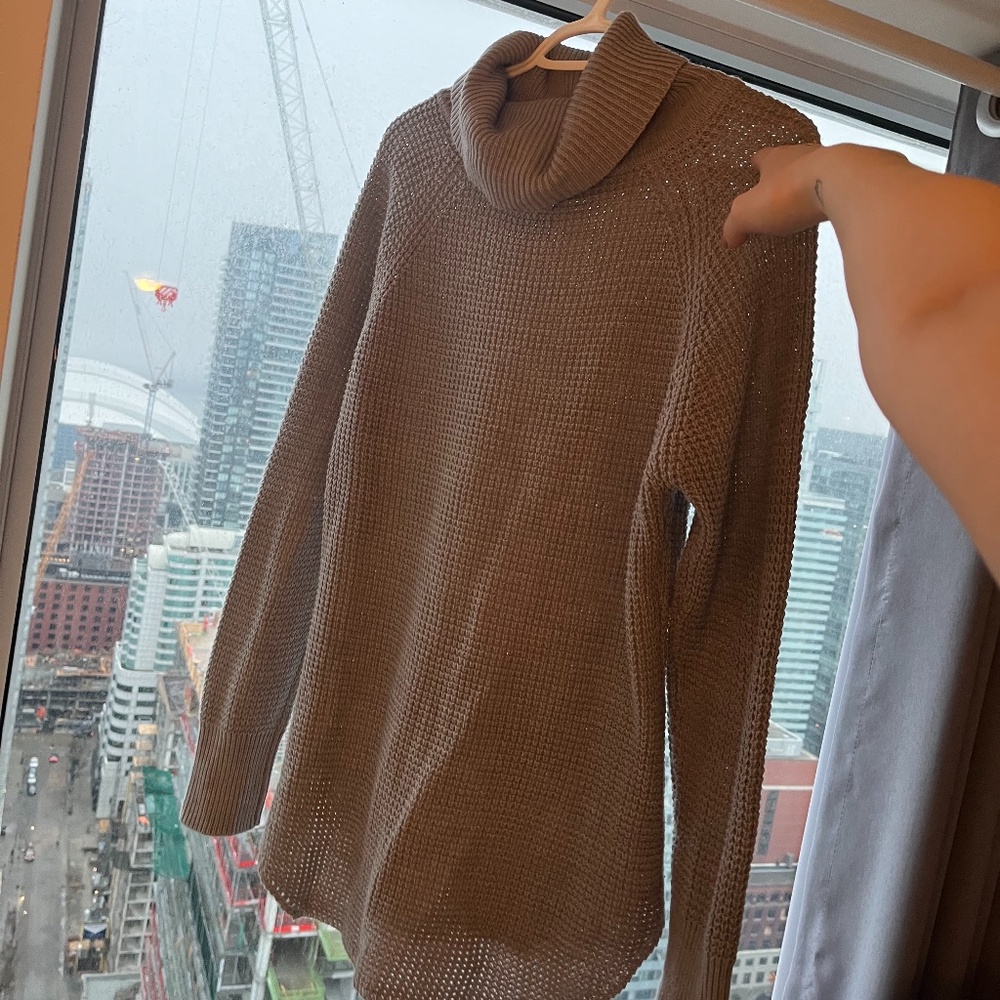 M Boutique - Waffle knit cowl neck sweater
